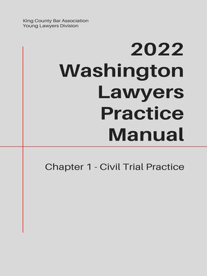 cover image of Washington Lawyers Practice Manual Chapter 1